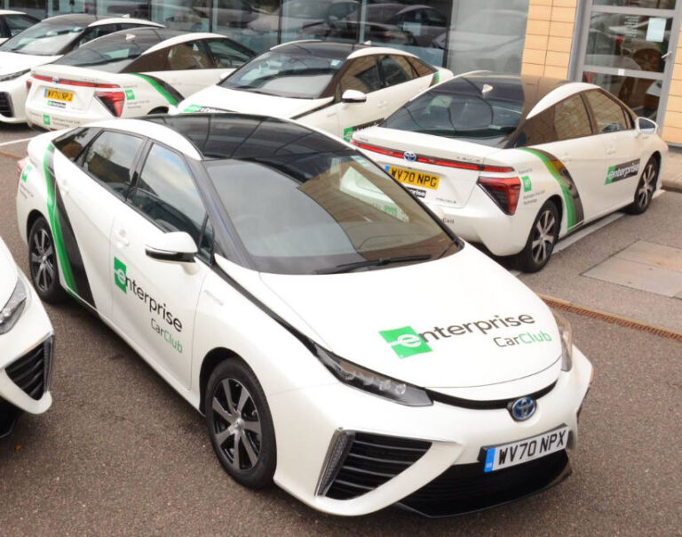 toyota mirai hydrogen car at enterprise rent a car