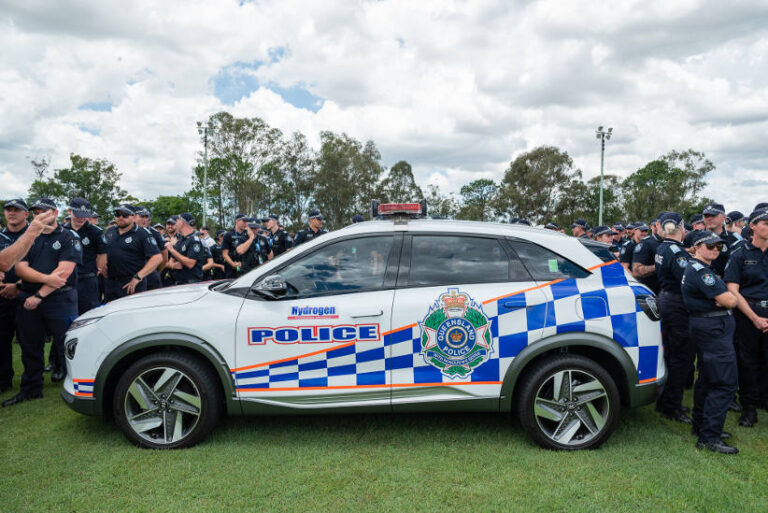 Police fleet Hyundai hydrogen car qld