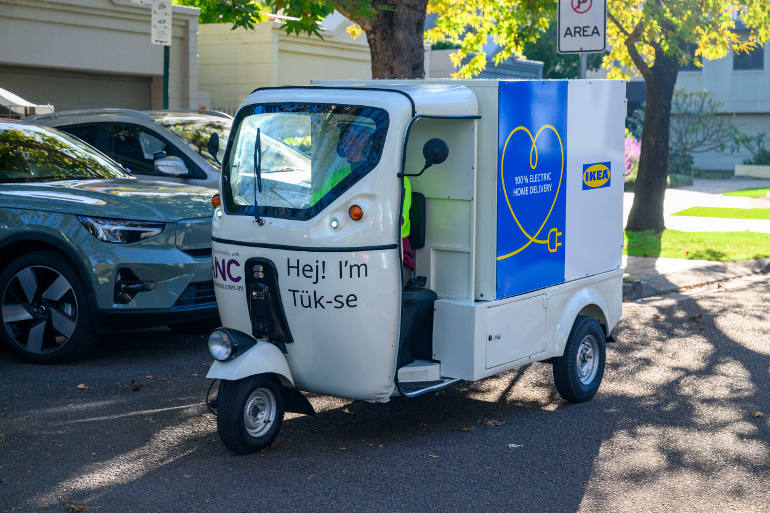 IKEA starts delivering with electric Tuk Tuks Fleet EV News
