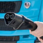 Scania and ABB megawatt charge plug for trucks MCS