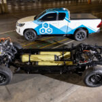 Toyota Hydrogen powered Hilux chassis and tanks electric