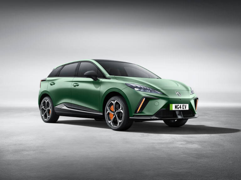MG4 X Power electric hot hatch in green