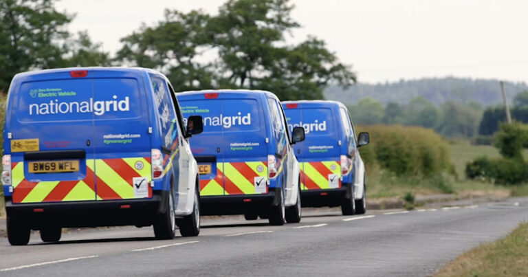 National Grid UK electric vans