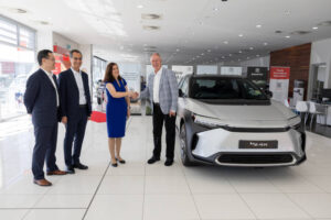 Toyota bz4x EV first customer delivery in Canberra