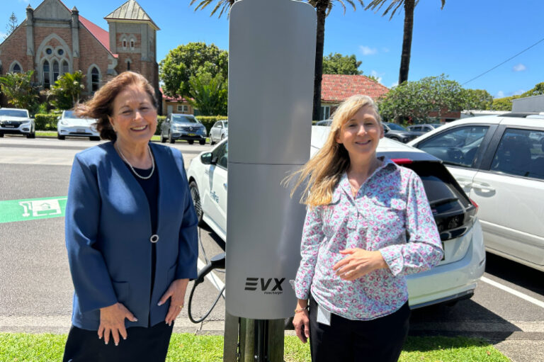 Ballina charging station with Mayor