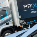 side view of the Hyundai truck branding