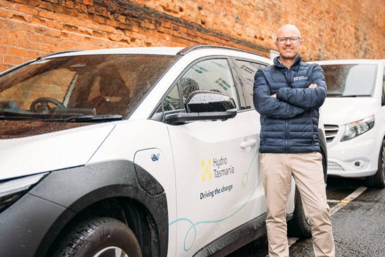 Subaru EV in a Tasmanian fleet