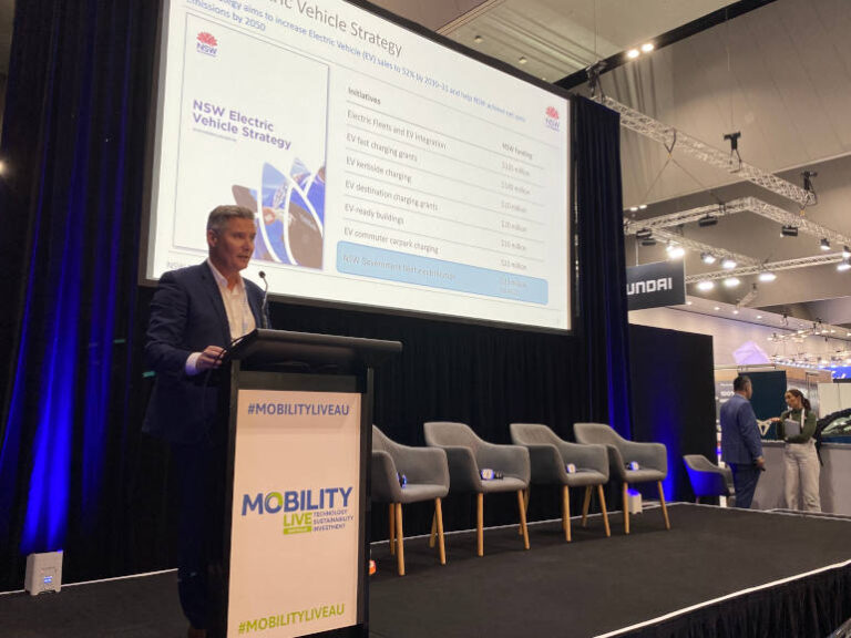 presentation on EV fleet at Mobility Live 2024