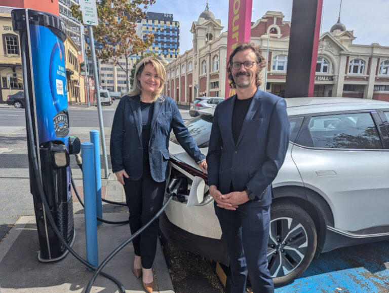 EV charging infrastructure in Tasmania