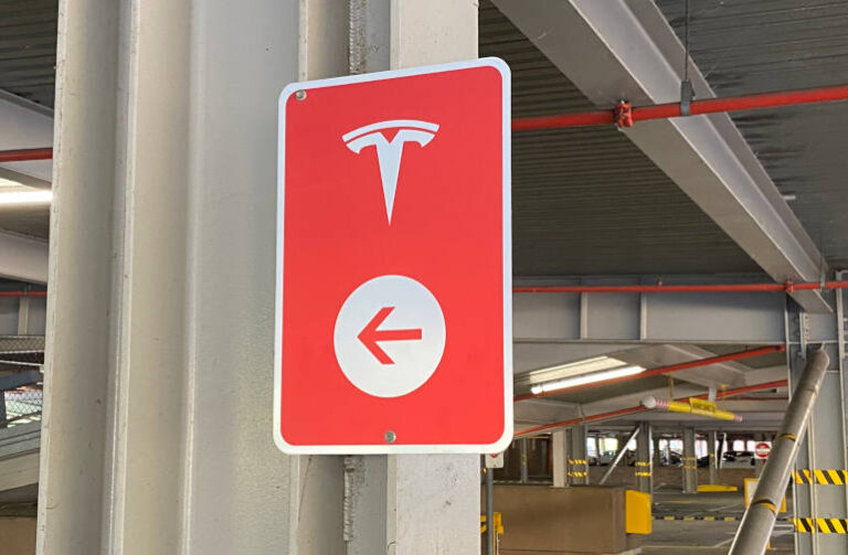 Ev charge infrastructure sign