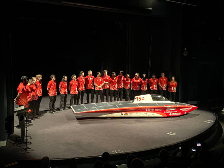 Students Unveil Unlimited 6.0 Solar Car for 2025 Bridgestone World Solar Challenge electric powered solar car