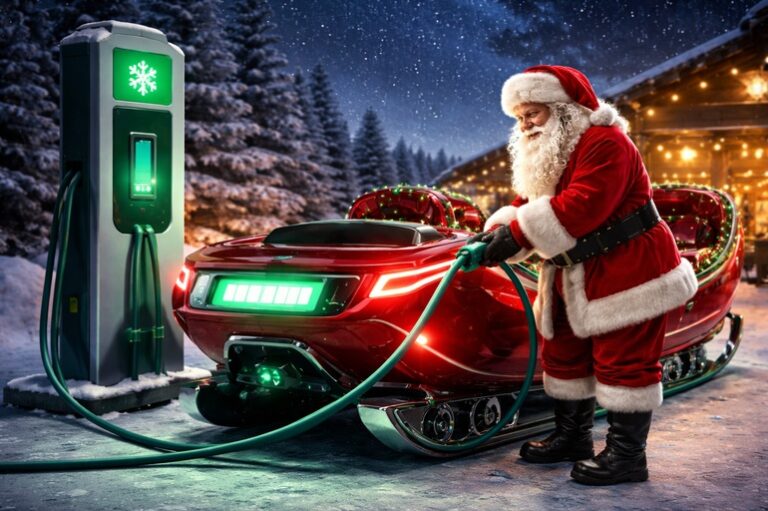 Santa Goes Electric: A Fleet Story from the North Pole