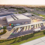 truck electric charging site