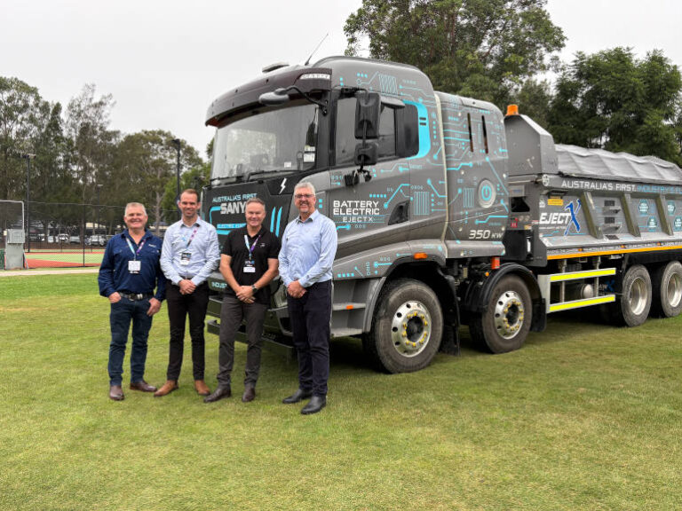 construction fleet EV truck