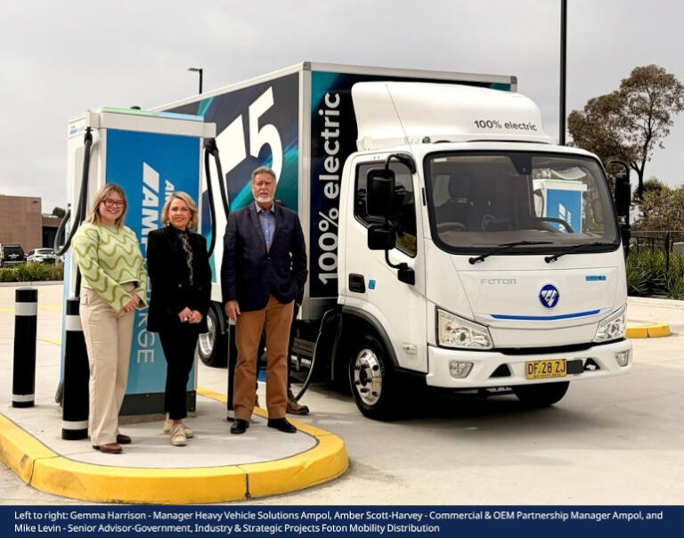 Foton and Ampol Target Electric Truck Charging